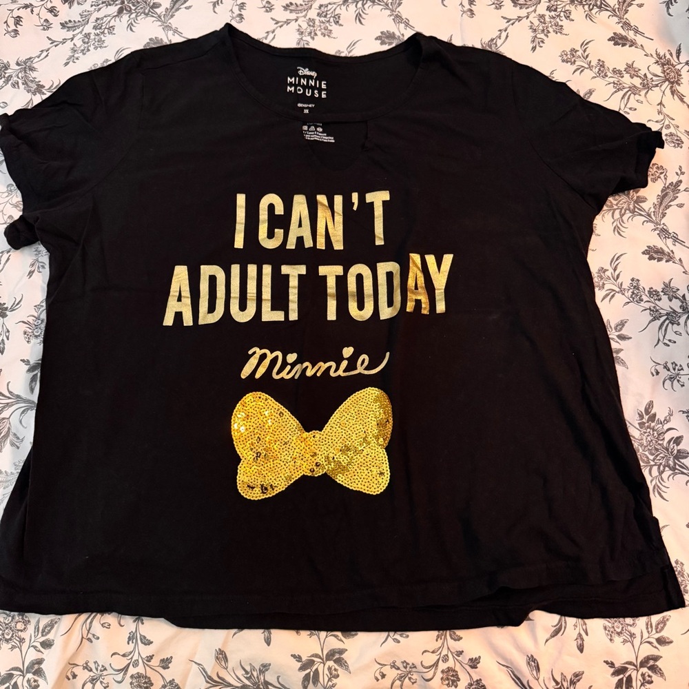 Disney “I Can’t Adult Today” short sleeve t-shirt